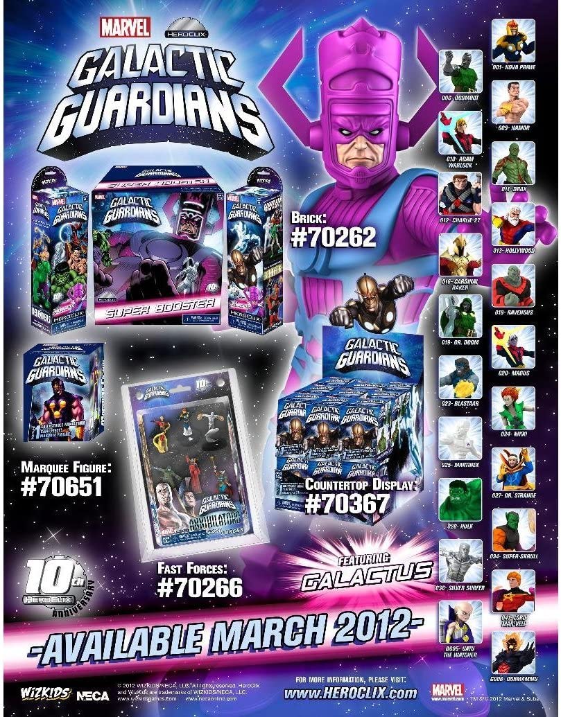 Marvel HeroClix: Galactic Guardians Countertop Display