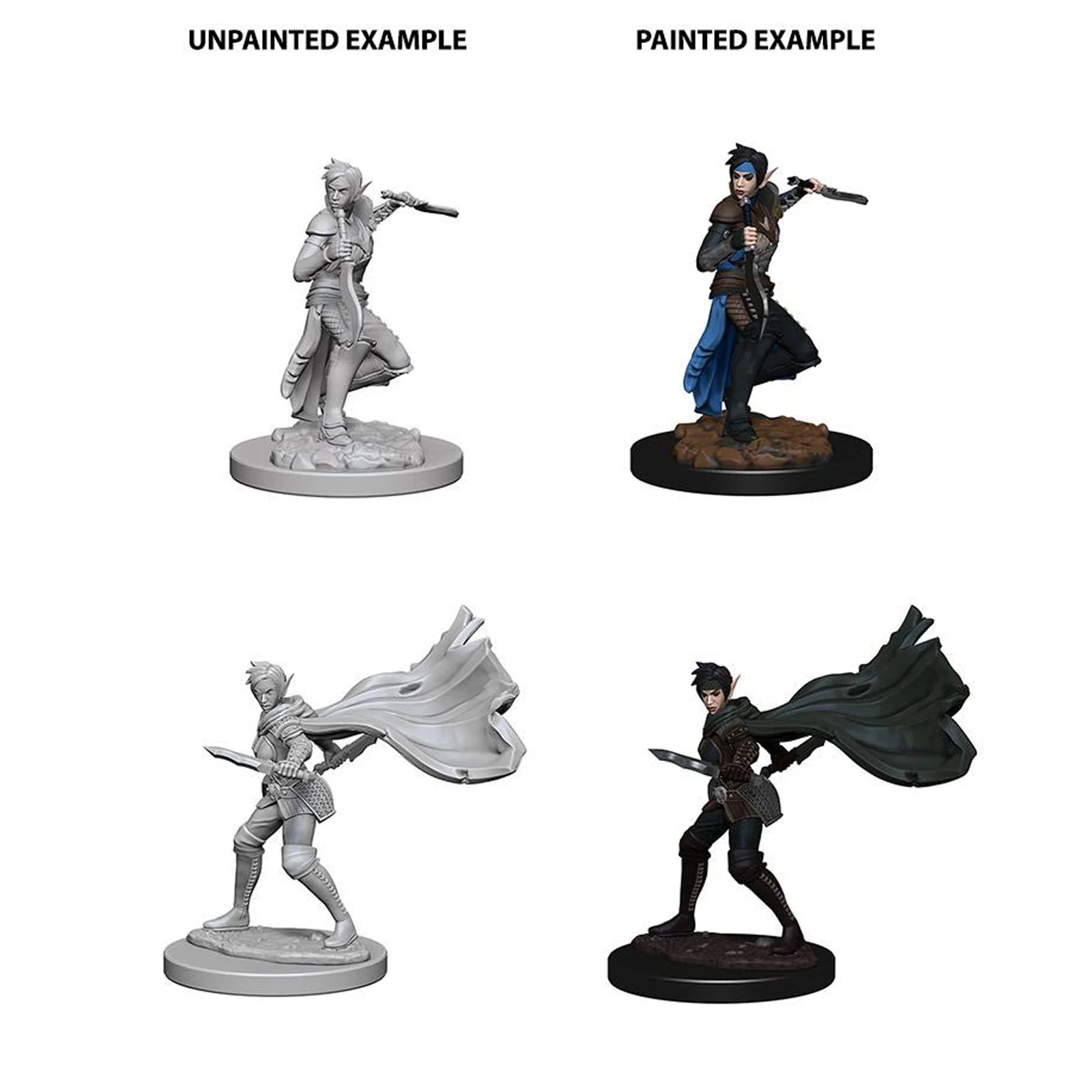 Pathfinder Battles Deep Cuts Unpainted Miniatures: Elf Female Rogue - Image 2