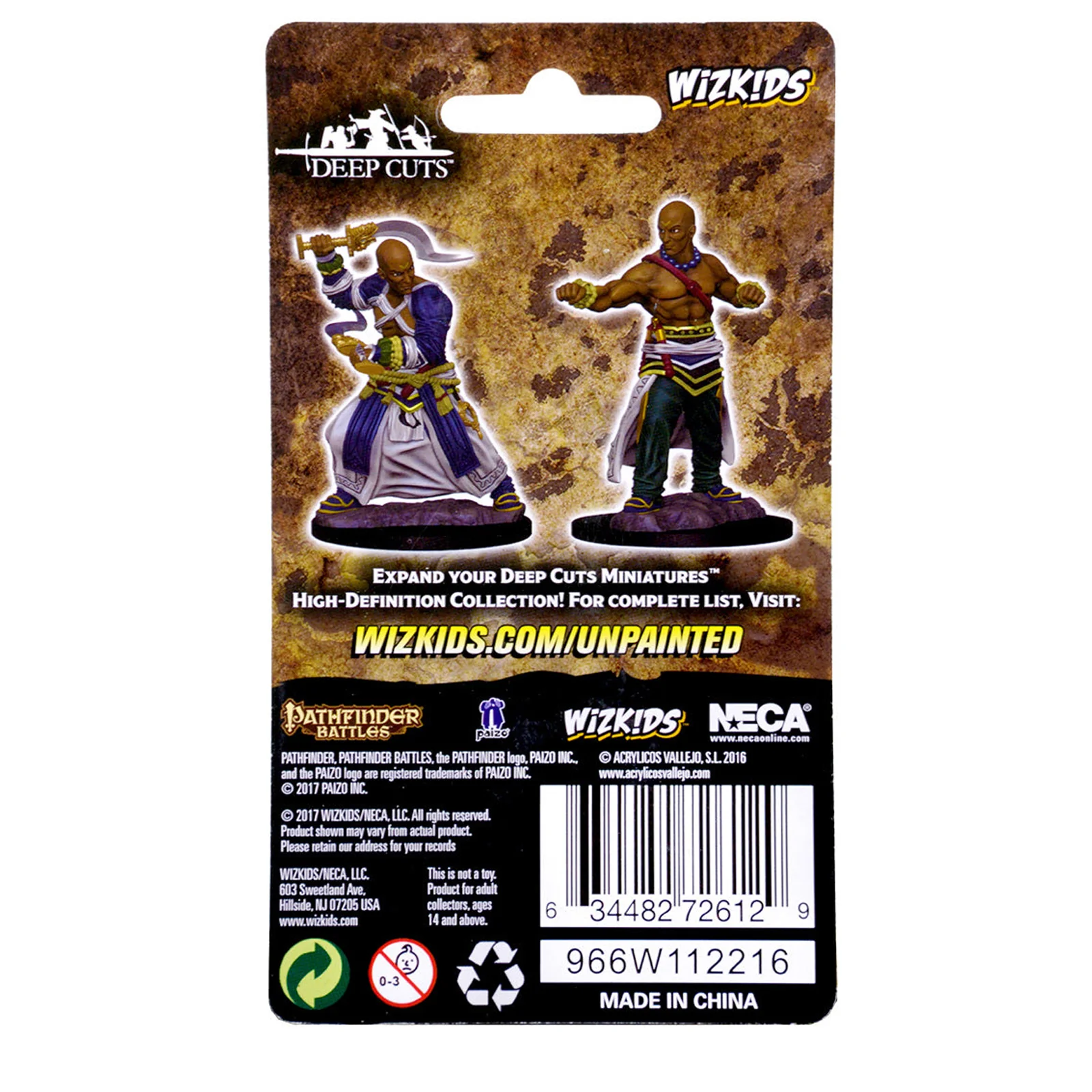 Pathfinder Battles Deep Cuts - Human Monk - Image 2