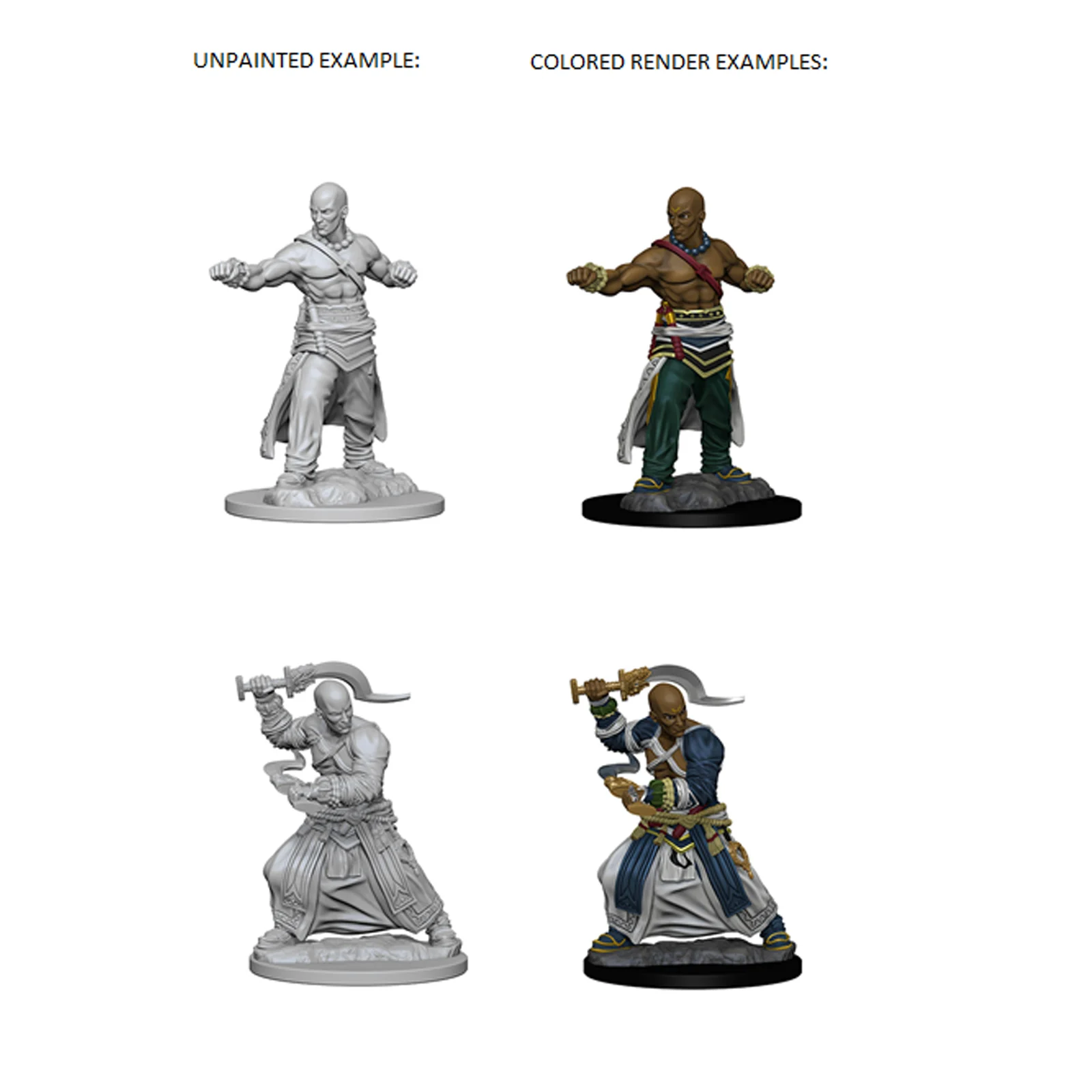 Pathfinder Battles Deep Cuts - Human Monk - Image 3