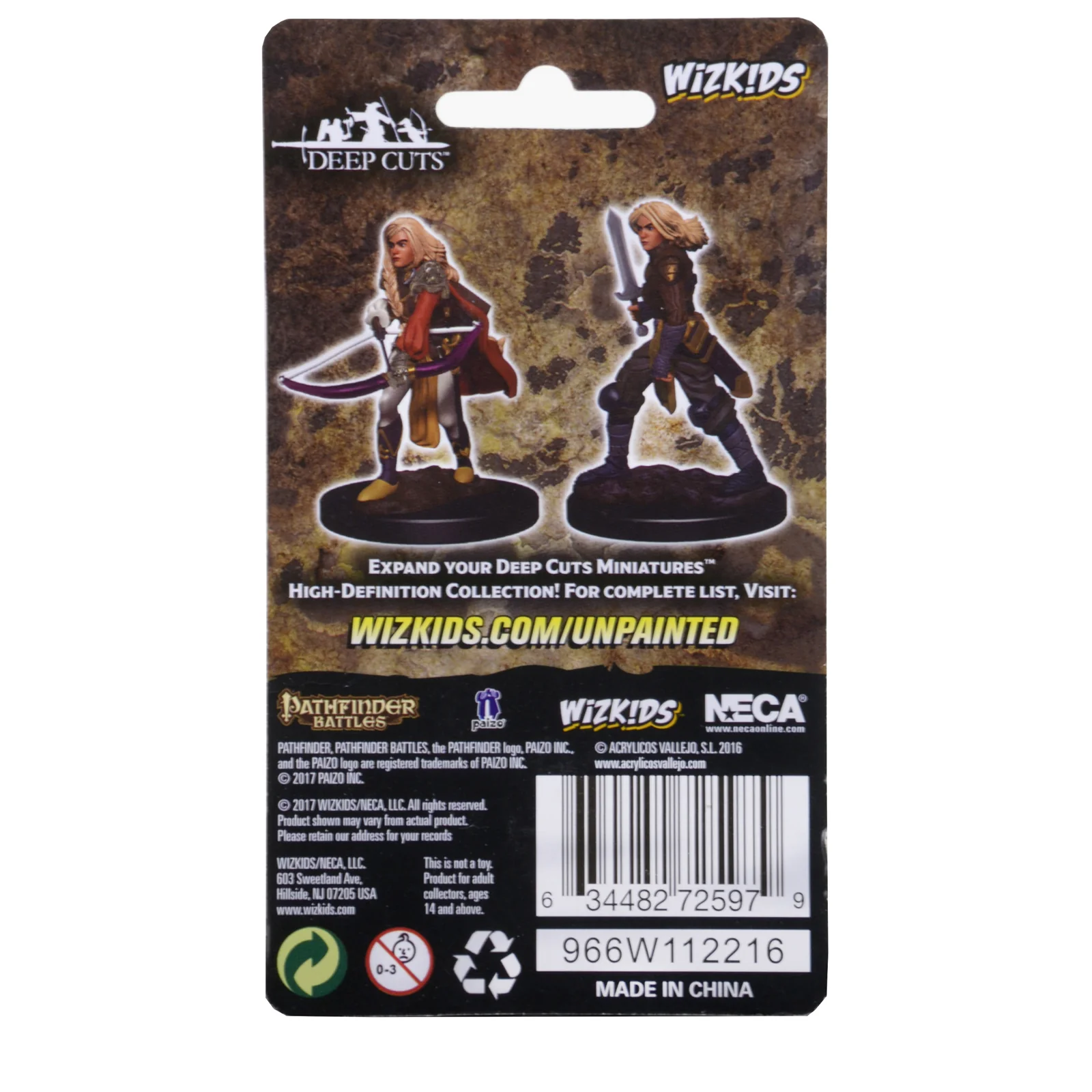 Pathfinder Battles Deep Cuts Unpainted Miniatures: Human Female Fighter - Image 2