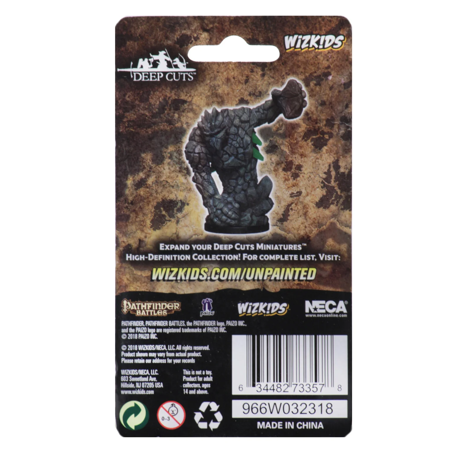 Pathfinder Battles  Deep Cuts  Unpainted Miniatures: Medium Earth Elemental - Image 2