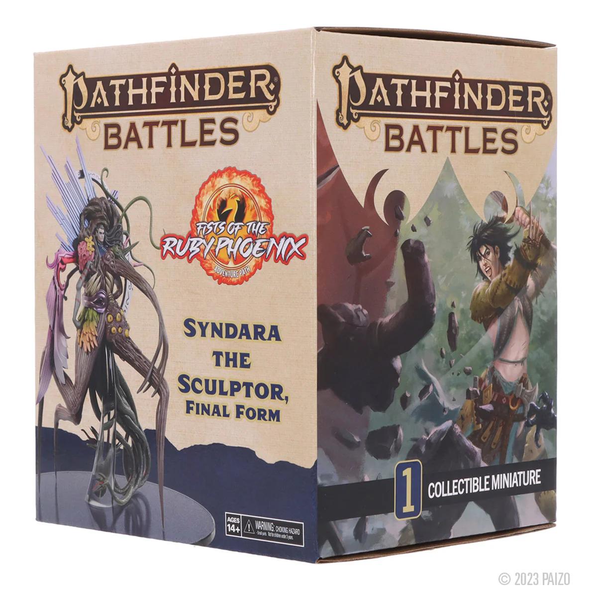 Pathfinder Battles: Fists of the Ruby Phoenix - Syndara the Sculptor, Final Form Boxed Figure - Image 3