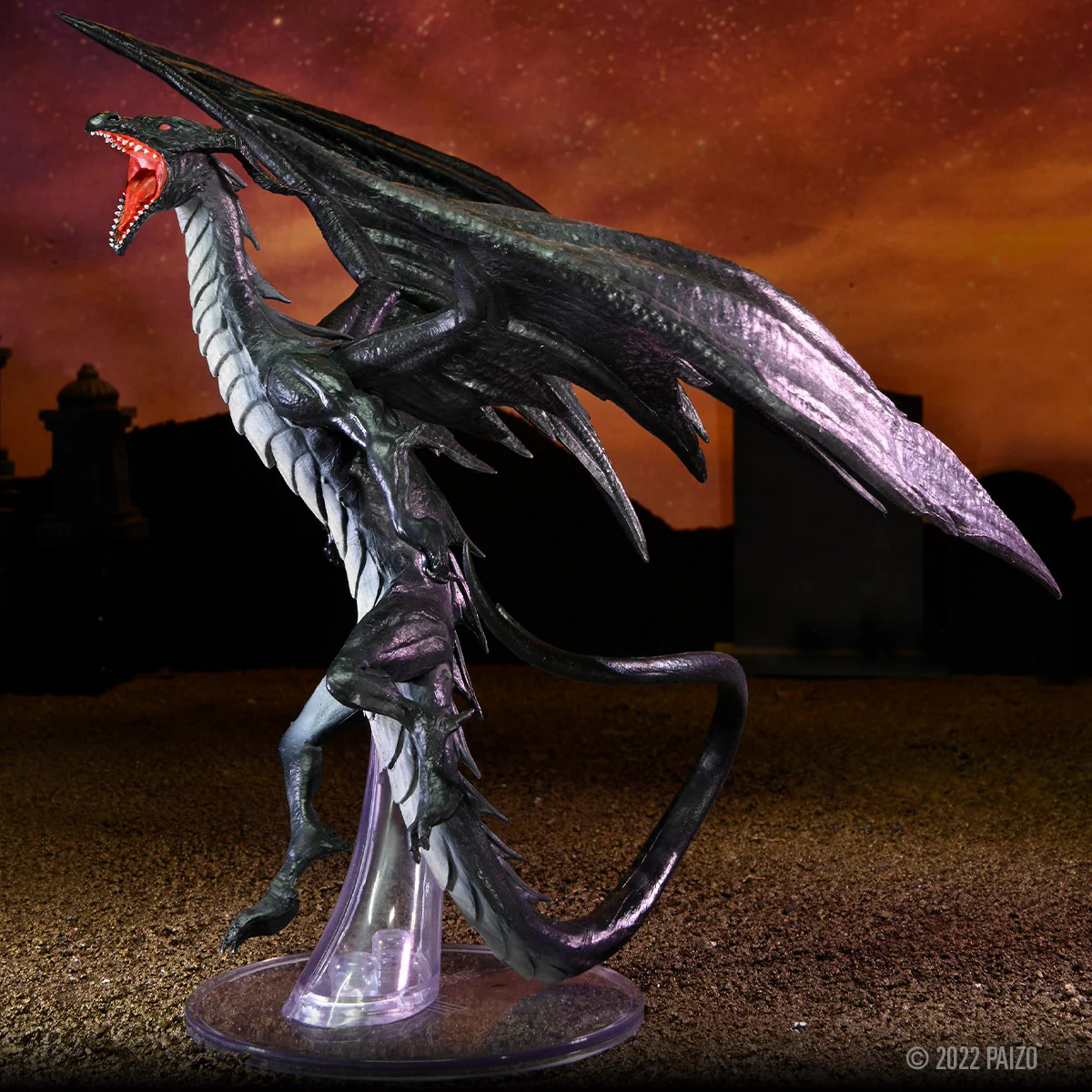 Pathfinder Battles: Impossible Lands - Adult Umbral Dragon Boxed Figure - Image 10