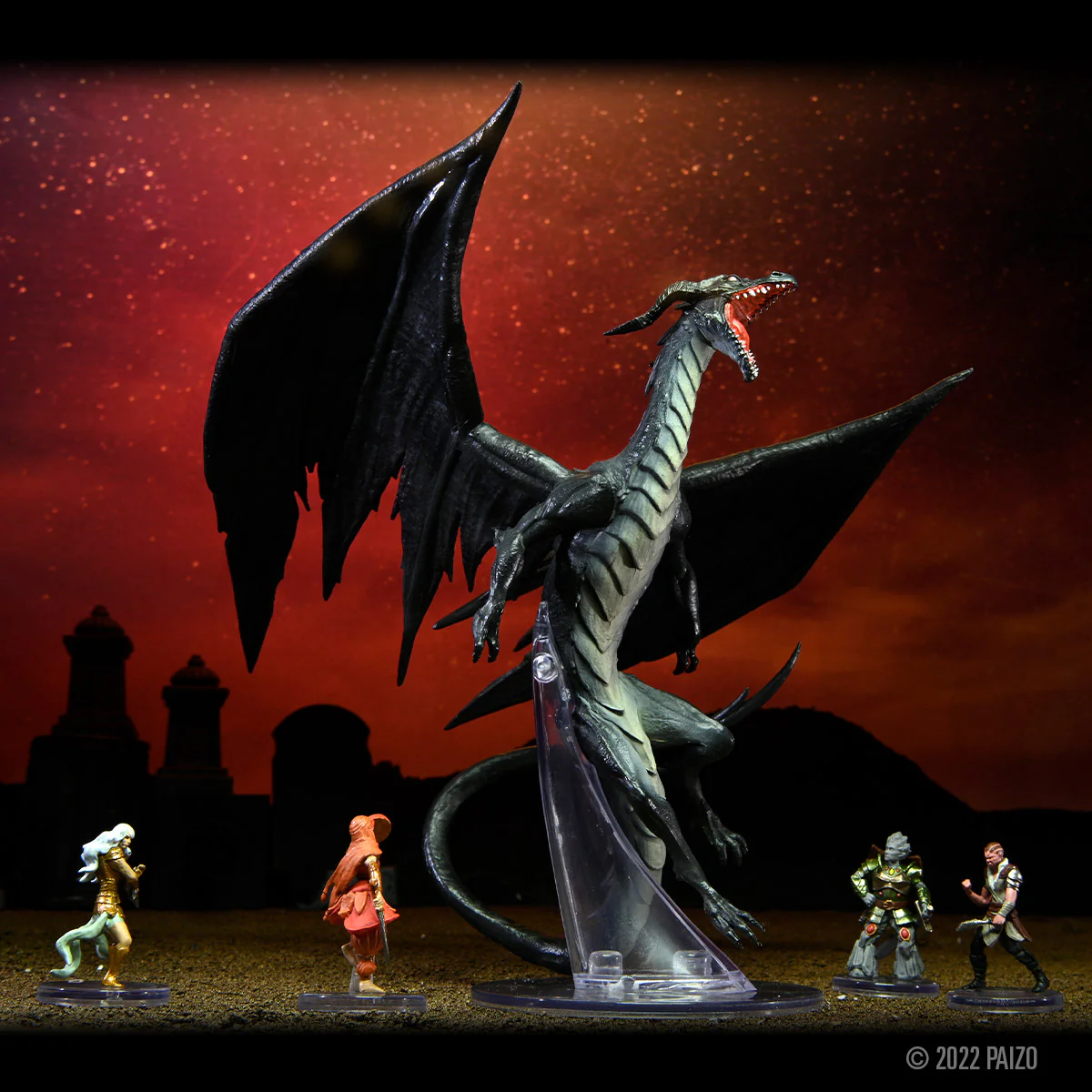 Pathfinder Battles: Impossible Lands - Adult Umbral Dragon Boxed Figure - Image 14