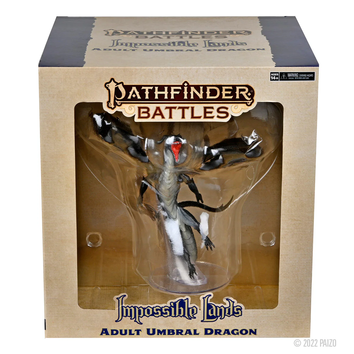 Pathfinder Battles: Impossible Lands - Adult Umbral Dragon Boxed Figure - Image 2