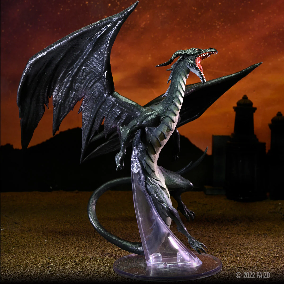 Pathfinder Battles: Impossible Lands - Adult Umbral Dragon Boxed Figure - Image 8