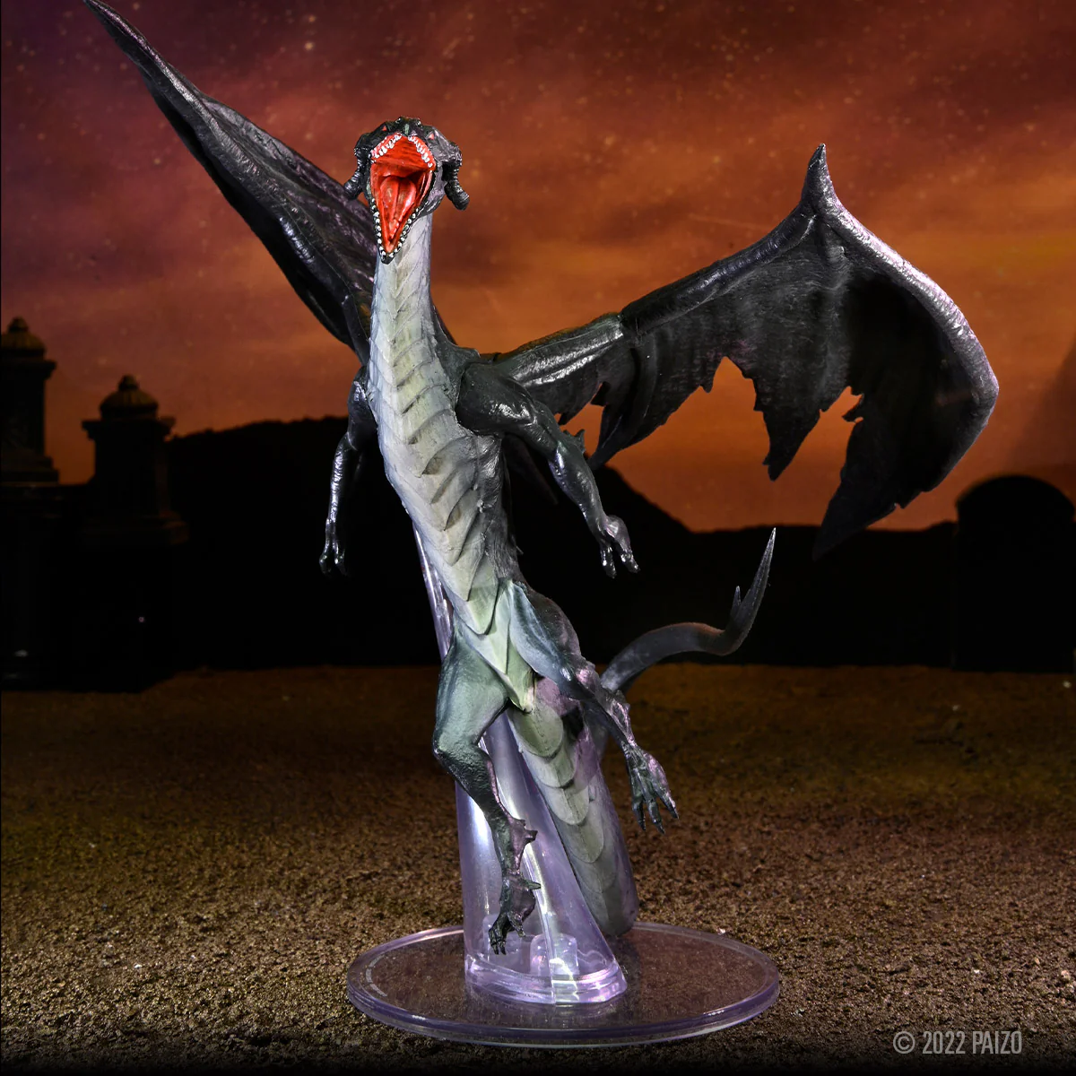 Pathfinder Battles: Impossible Lands - Adult Umbral Dragon Boxed Figure - Image 9