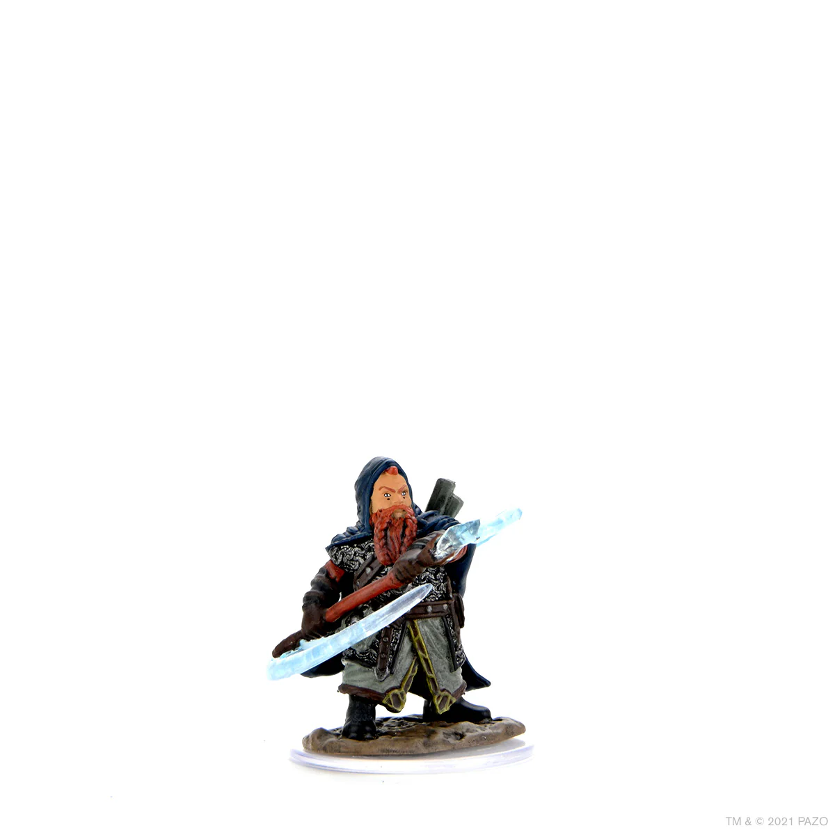 Pathfinder Battles: Premium Painted Figure - Male Dwarf Sorcerer - Image 3