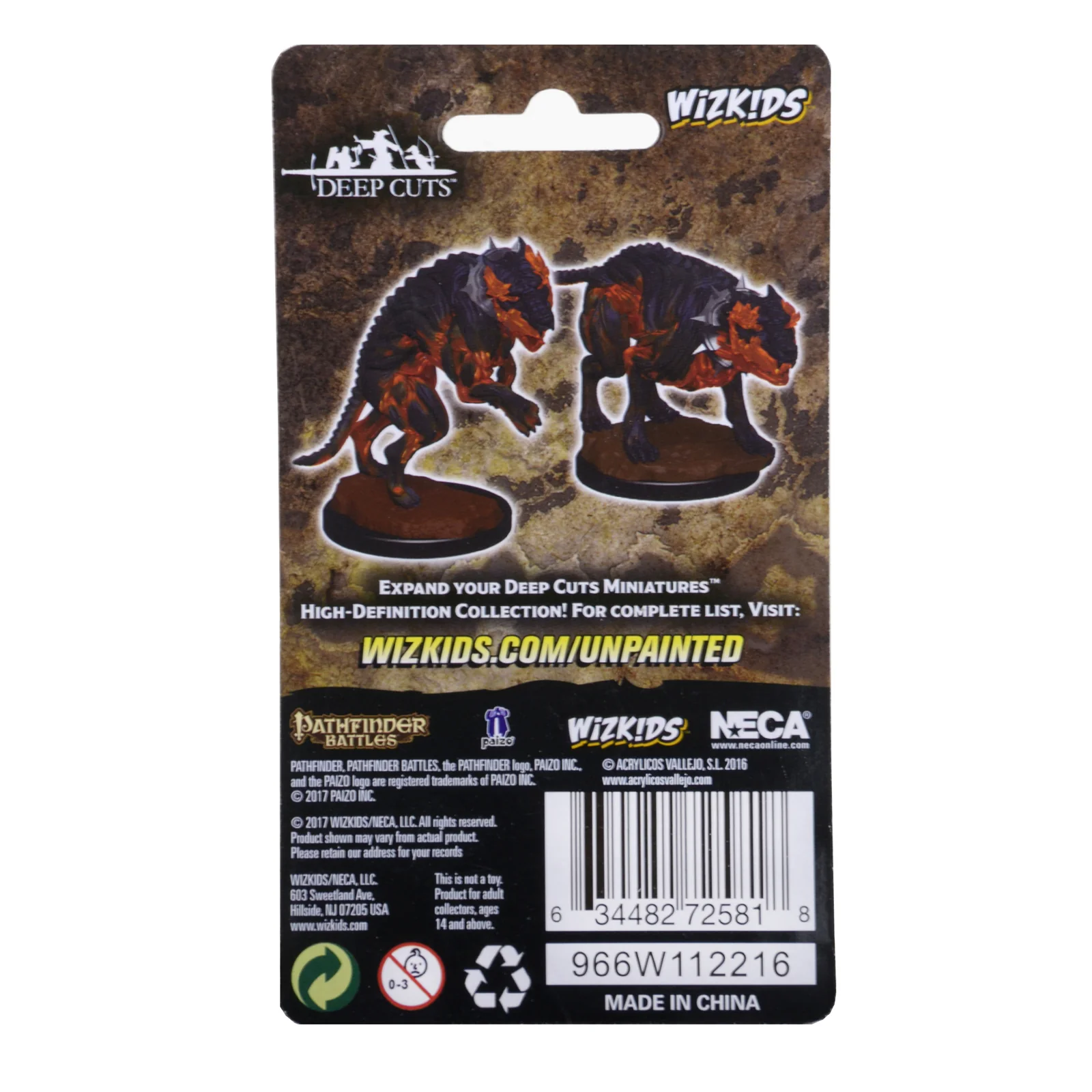 Pathfinder Deep Cuts Unpainted Miniatures: Hell Hounds - Image 2