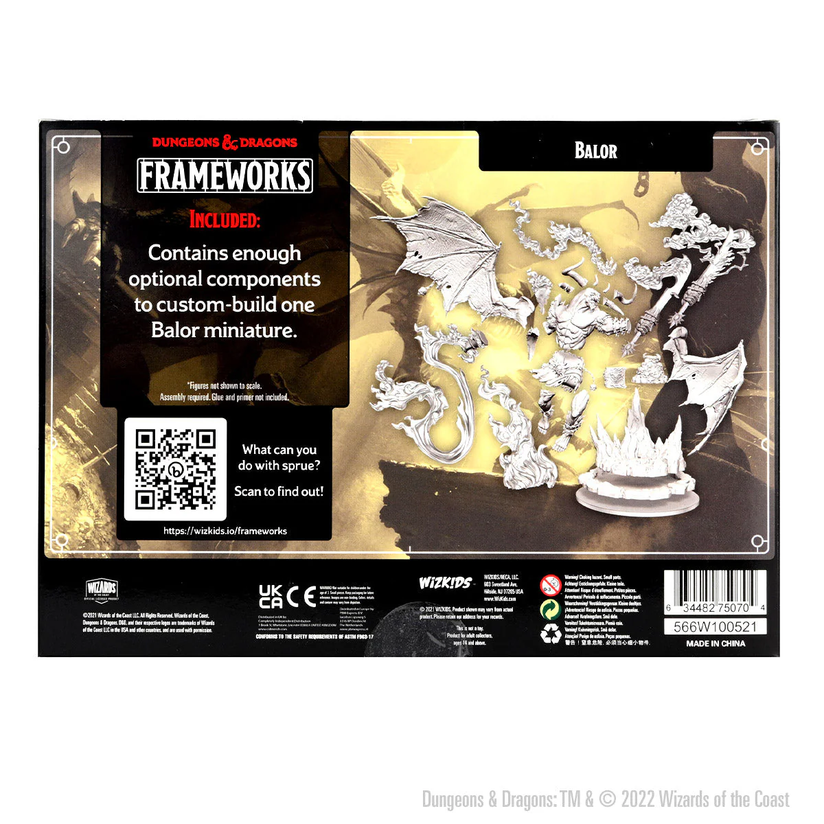 D&D Frameworks: Balor - Unpainted and Unassembled - Image 2