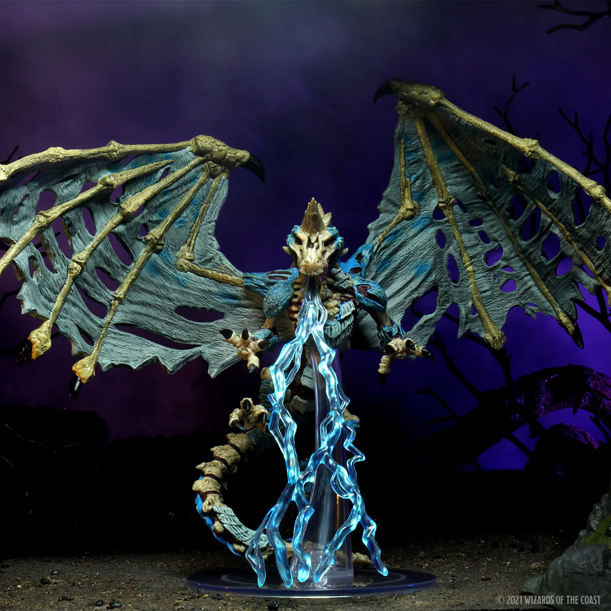 D&D Icons of the Realms Miniatures: Boneyard Premium Set - Blue Dracolich - Image 10