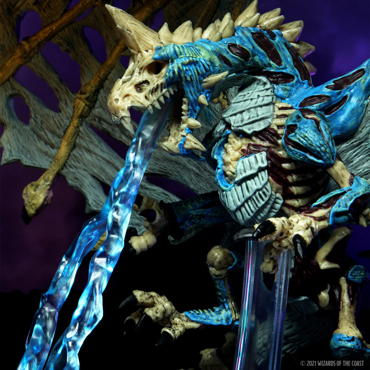 D&D Icons of the Realms Miniatures: Boneyard Premium Set - Blue Dracolich - Image 14