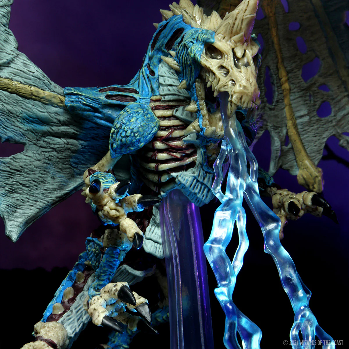 D&D Icons of the Realms Miniatures: Boneyard Premium Set - Blue Dracolich - Image 16