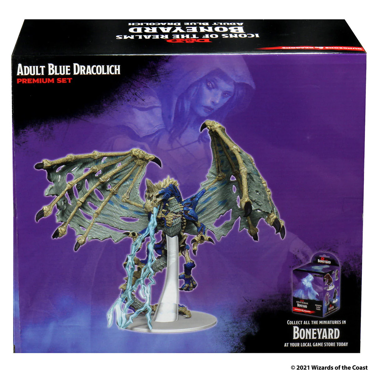 D&D Icons of the Realms Miniatures: Boneyard Premium Set - Blue Dracolich - Image 3