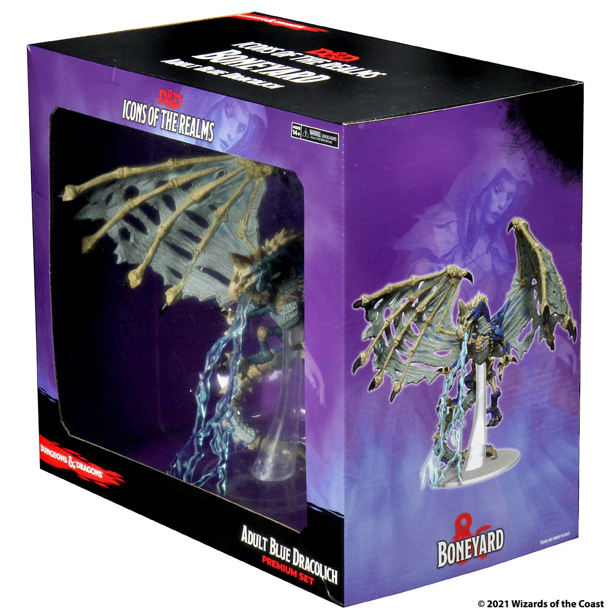 D&D Icons of the Realms Miniatures: Boneyard Premium Set - Blue Dracolich - Image 4