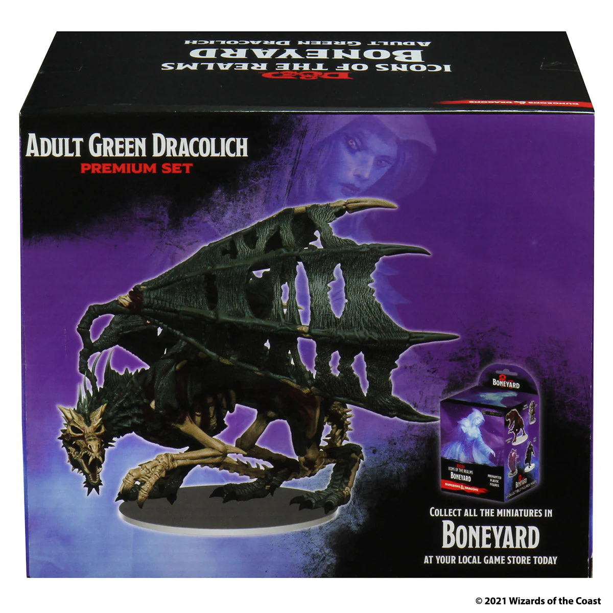 D&D Icons of the Realms Miniatures: Boneyard Premium Set - Green Dracolich - Image 3