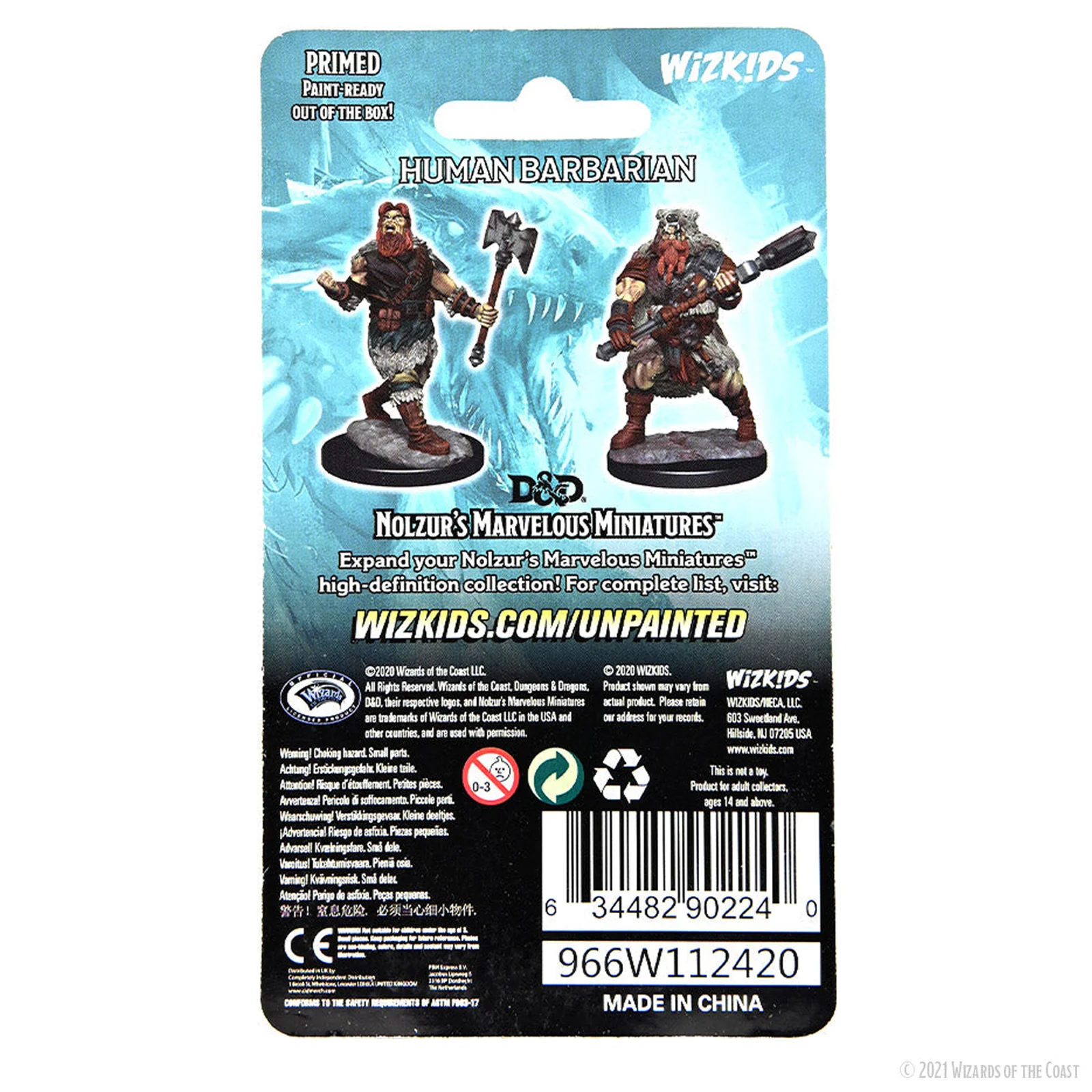 D&D Nolzur's Marvelous Miniatures: Human Barbarian Male - Image 2