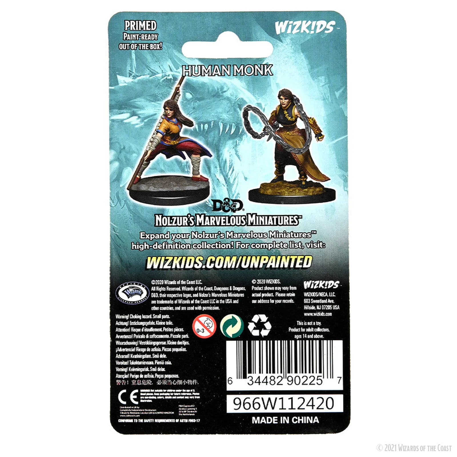 D&D Nolzur's Marvelous Miniatures: Human Monk Female - Image 2