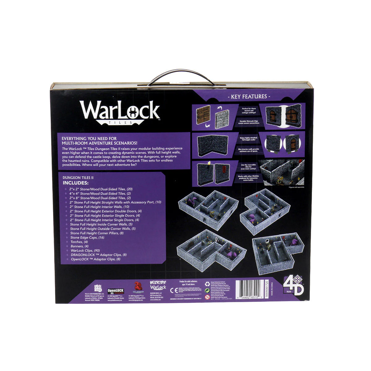 WarLock Tiles: Dungeon Tiles II – Full Height Stone Walls - Image 3