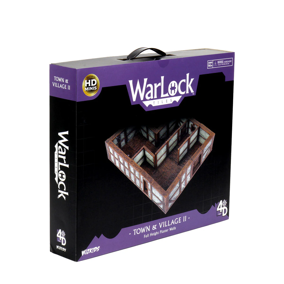 WarLock Tiles: Base Set - Town & Village II - Full Height Plaster Walls - Image 3