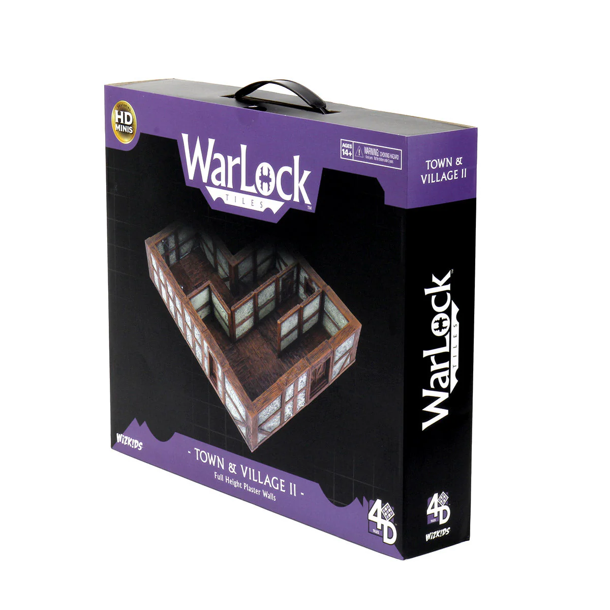 WarLock Tiles: Base Set - Town & Village II - Full Height Plaster Walls - Image 4