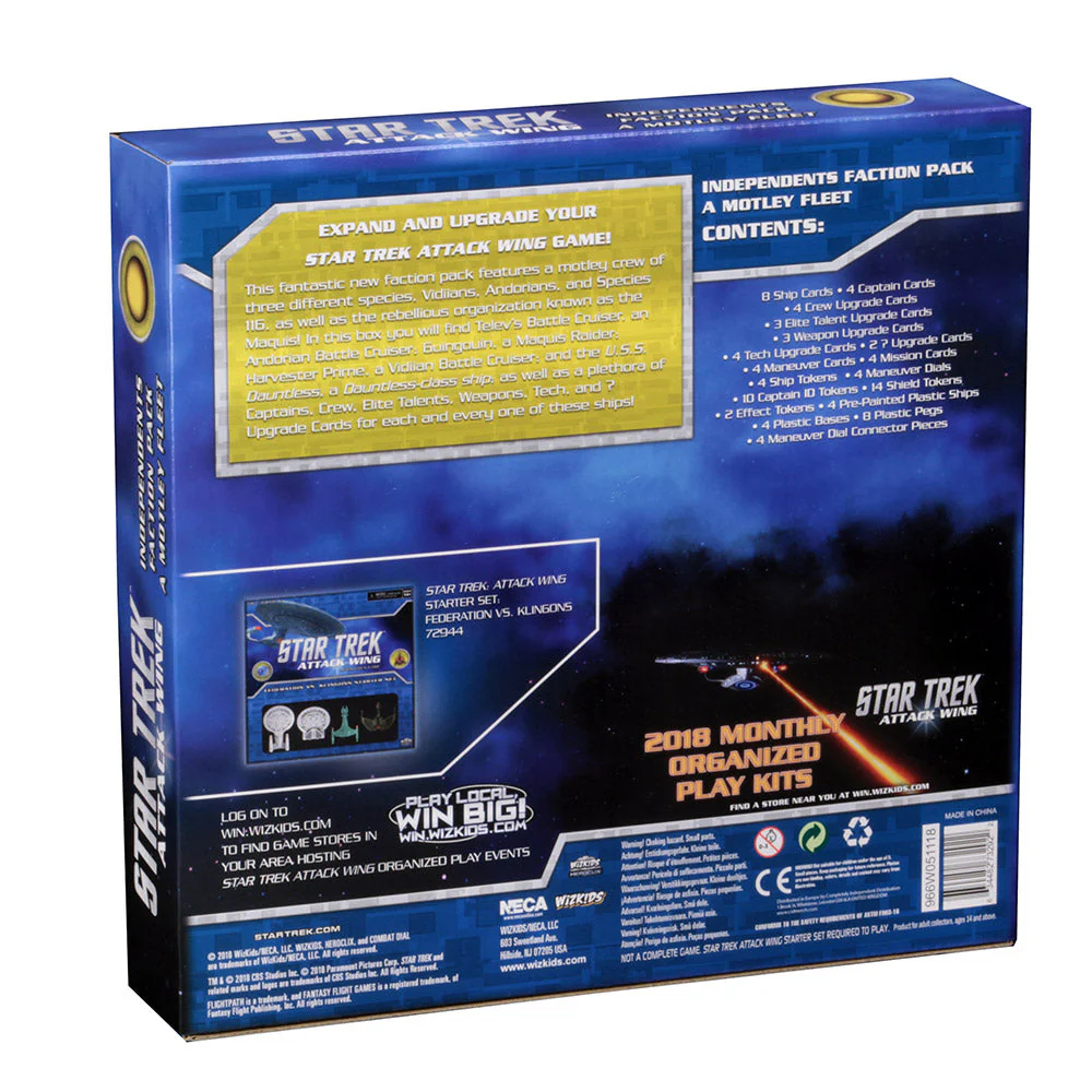 Star Trek: Attack Wing Faction Pack - Independents – A Motley Fleet - Image 2