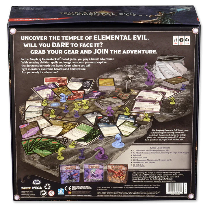 Dungeons & Dragons: Temple of Elemental Evil Adventure System Board Game - Standard Edition - Image 7