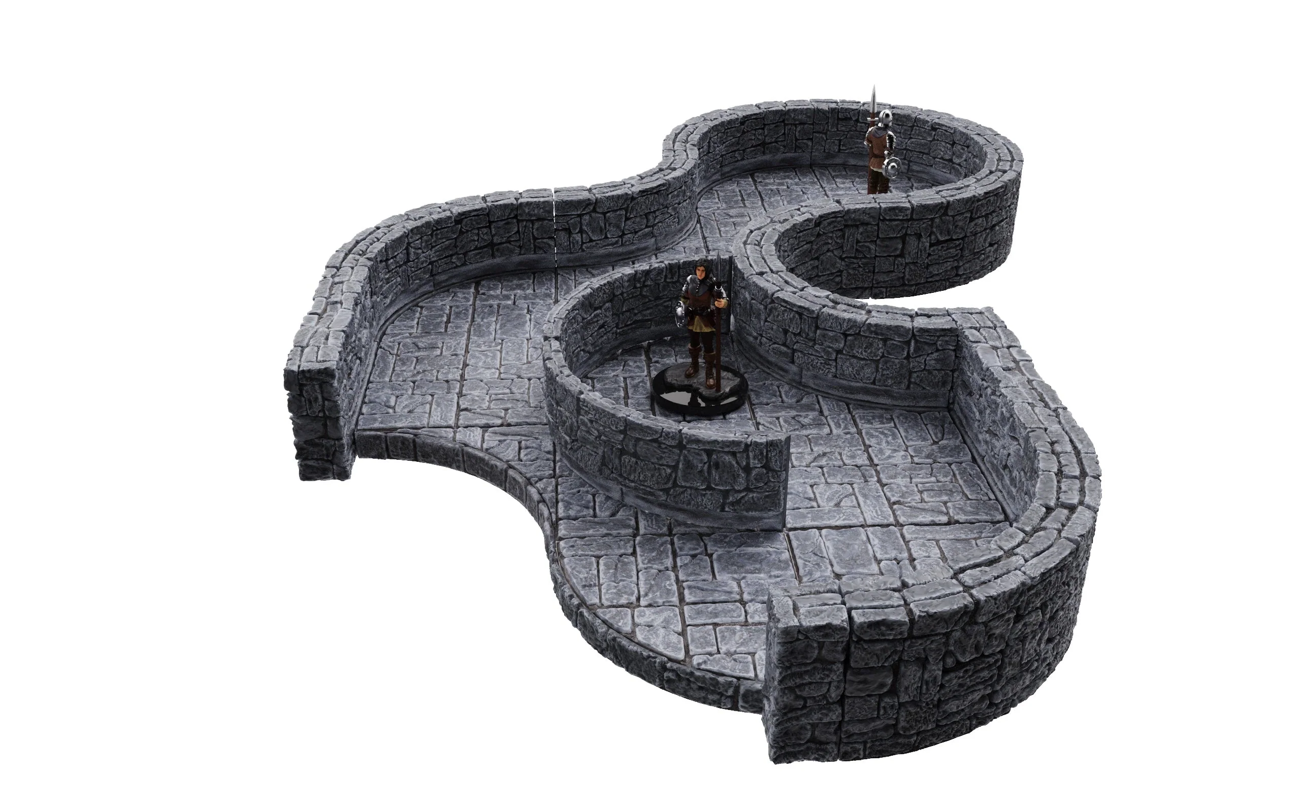 WarLock Tiles: Expansion - Dungeon Tile III - Curves - Image 7