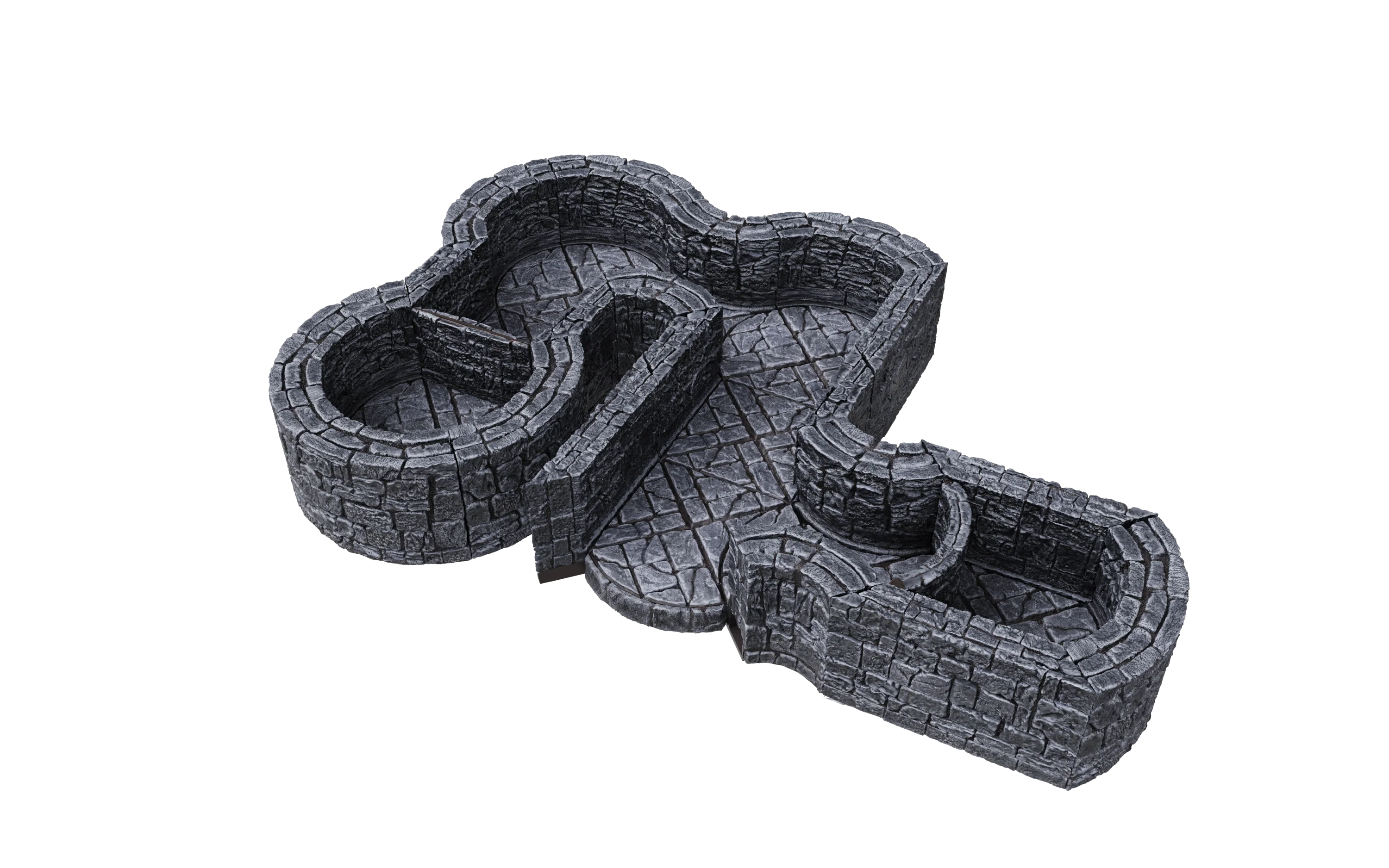WarLock Tiles: Expansion Pack - 1 in. Dungeon Angles & Curves - Image 6