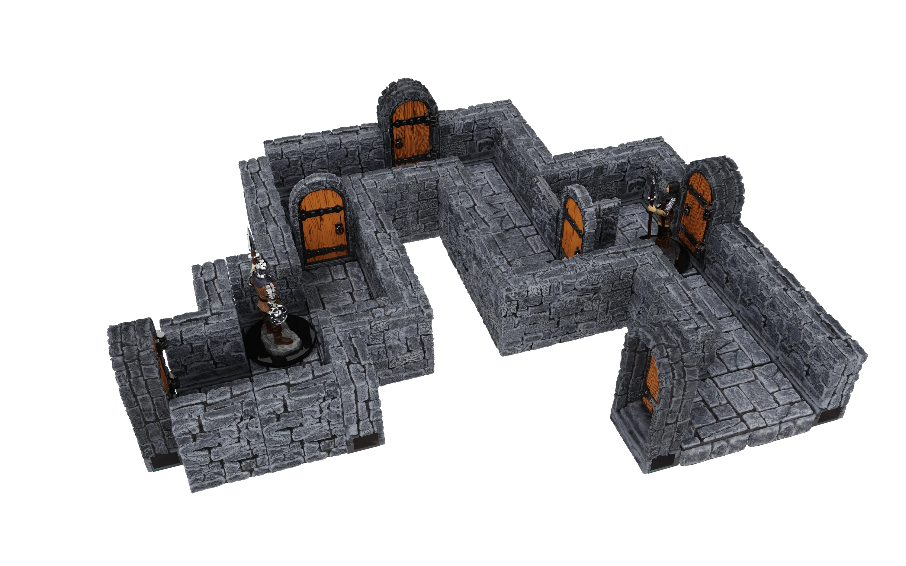 WarLock Tiles: Expansion Pack - 1 in. Dungeon Straight Walls - Image 5