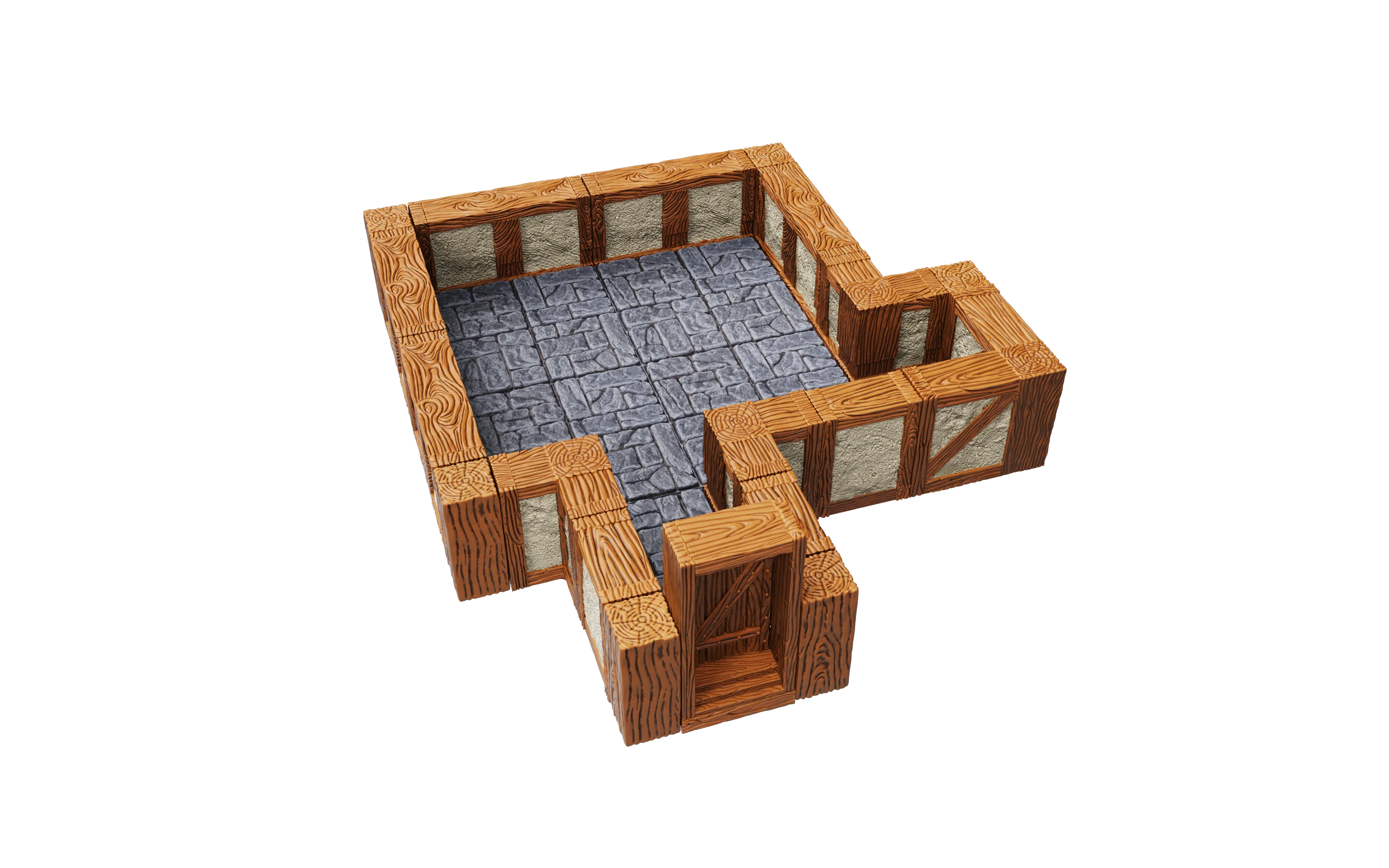 WarLock Tiles: Expansion Pack - 1 in. Town & Village Straight Walls - Image 6