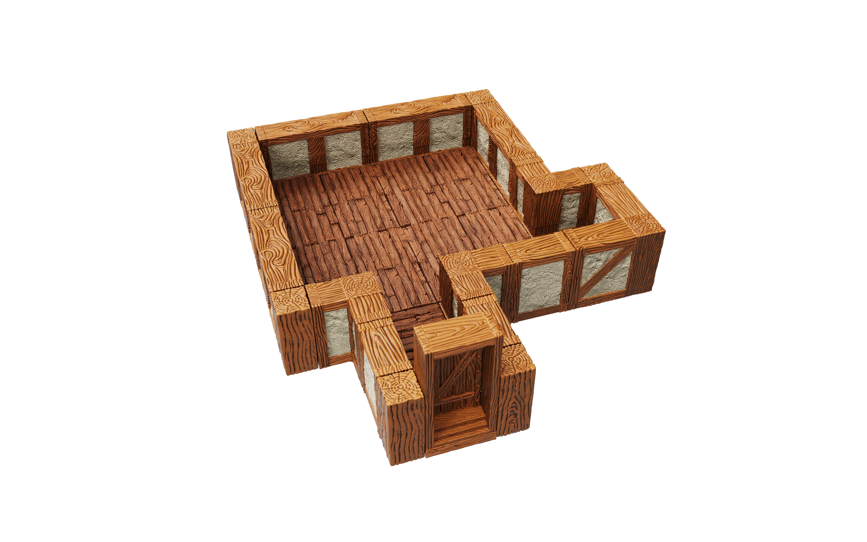 WarLock Tiles: Expansion Pack - 1 in. Town & Village Straight Walls - Image 7
