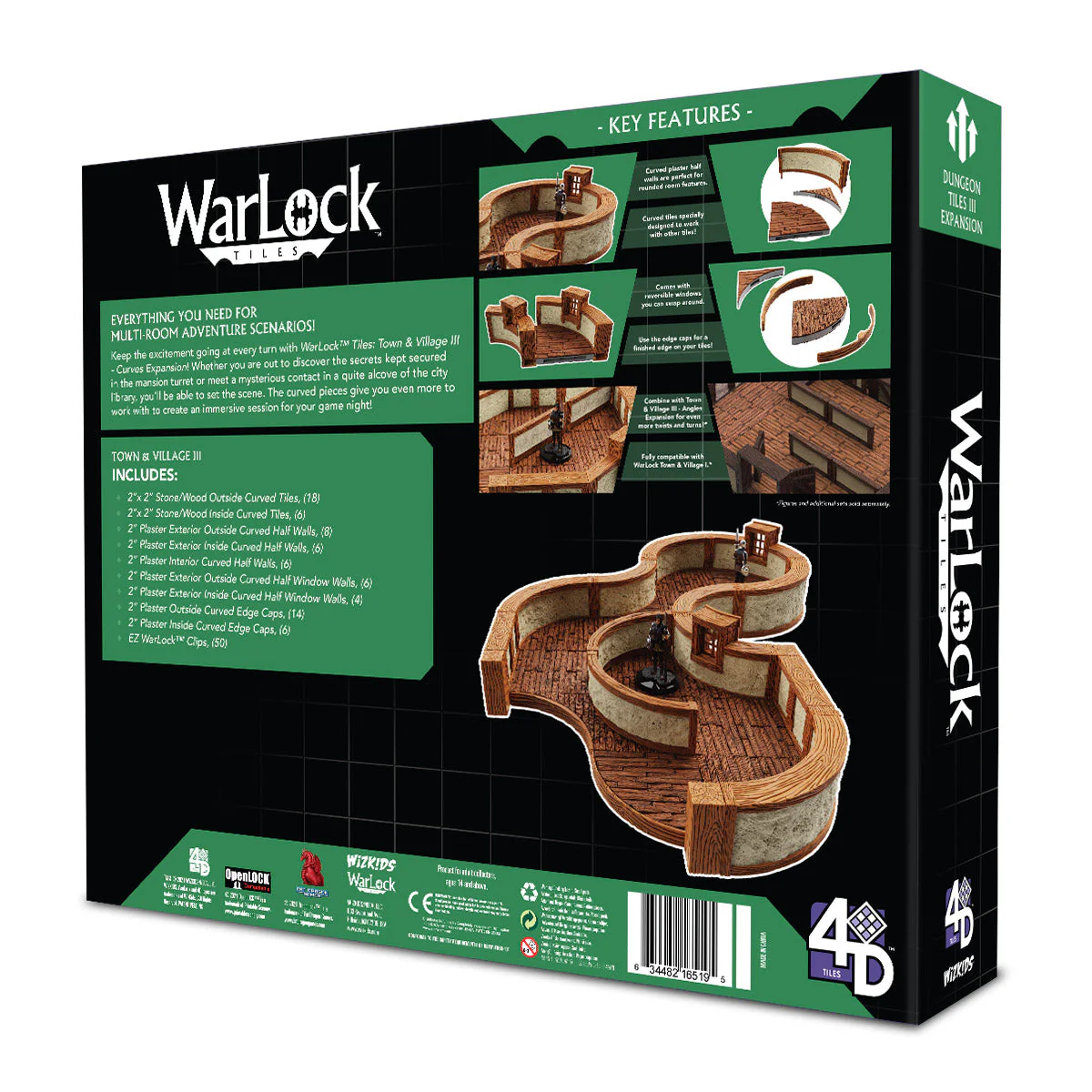 WarLock Tiles: Expansion - Town & Village III - Curves - Image 2