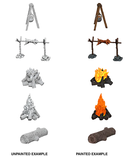 WizKids Deep Cuts - Camp Fire & Sitting Log