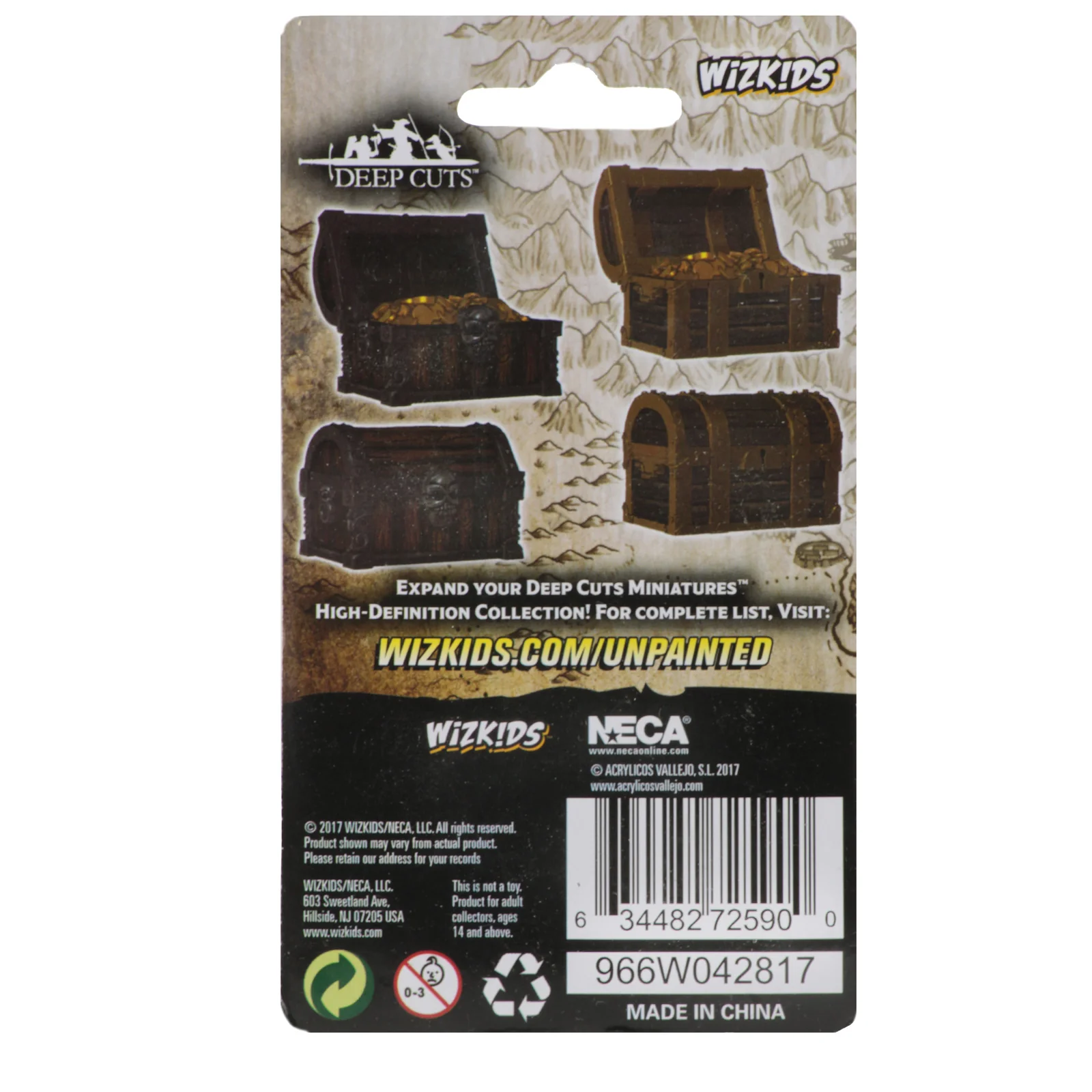 Wizkids Deep Cuts Unpainted Miniatures: Chests - Image 2