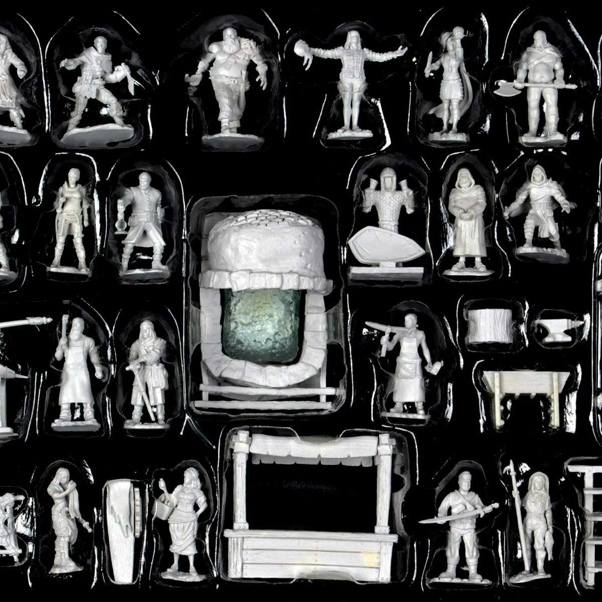 WizKids Deep Cuts: Townspeople & Accessories Unpainted Miniatures - Image 7