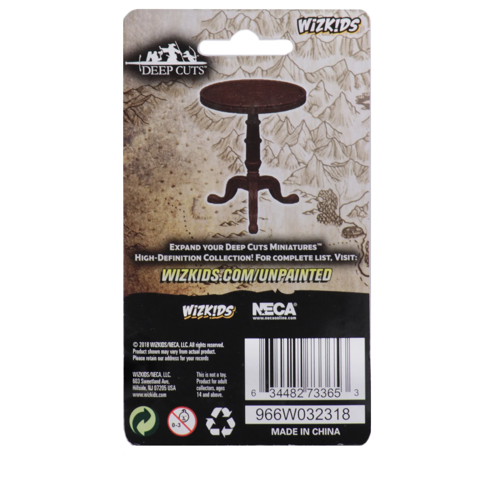 WizKids Deep Cuts  Unpainted Miniatures: Small Round Tables - Image 2