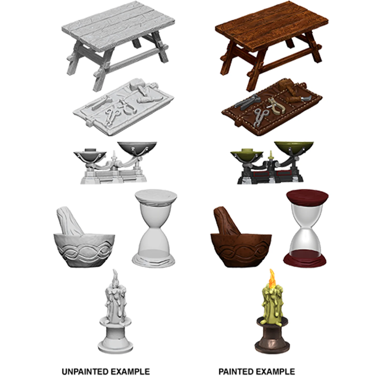 WizKids Deep Cuts  Unpainted Miniatures: Workbench & Tools - Image 3