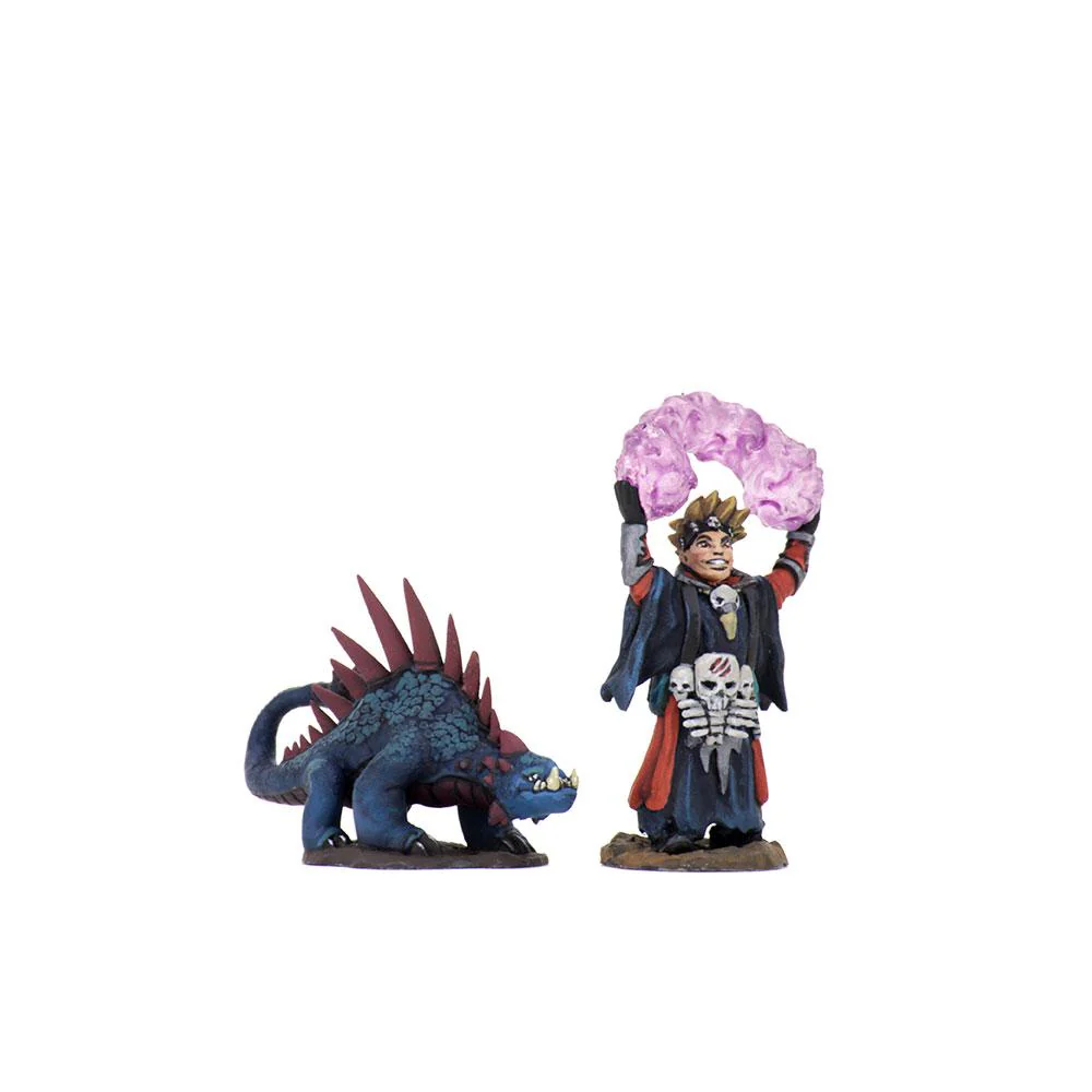 WizKids Wardlings Painted RPG Figures: Boy Warlock & Lizard - Image 6