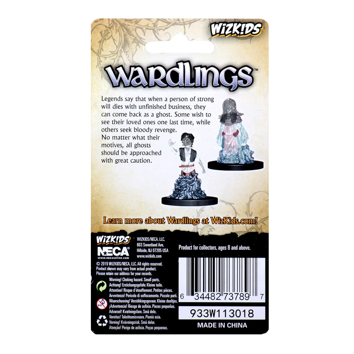 WizKids Wardlings Painted RPG Figures: Ghost (Female) & Ghost (Male) - Image 2