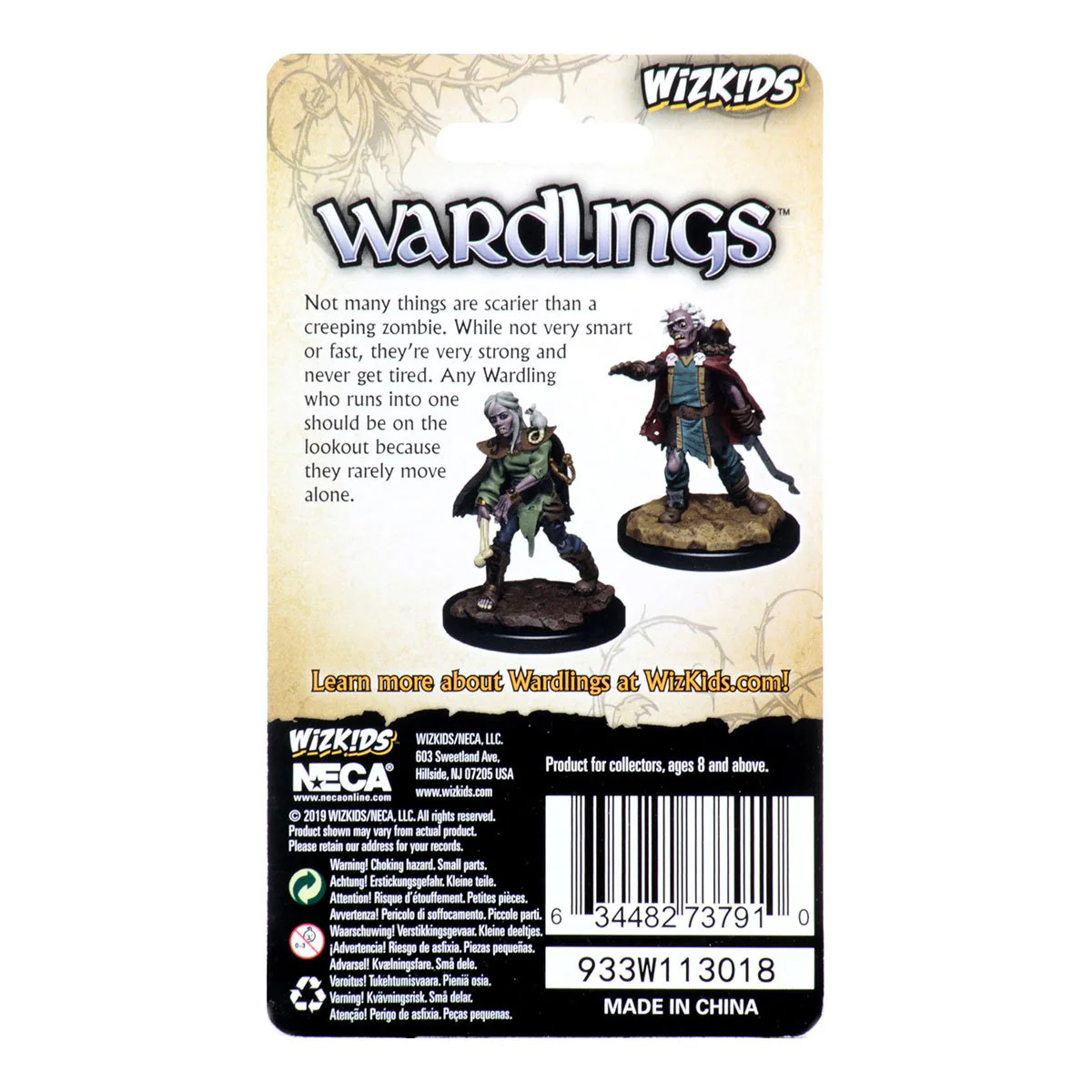 WizKids Wardlings Painted RPG Figures: Zombie (Male) & Zombie (Female) - Image 2