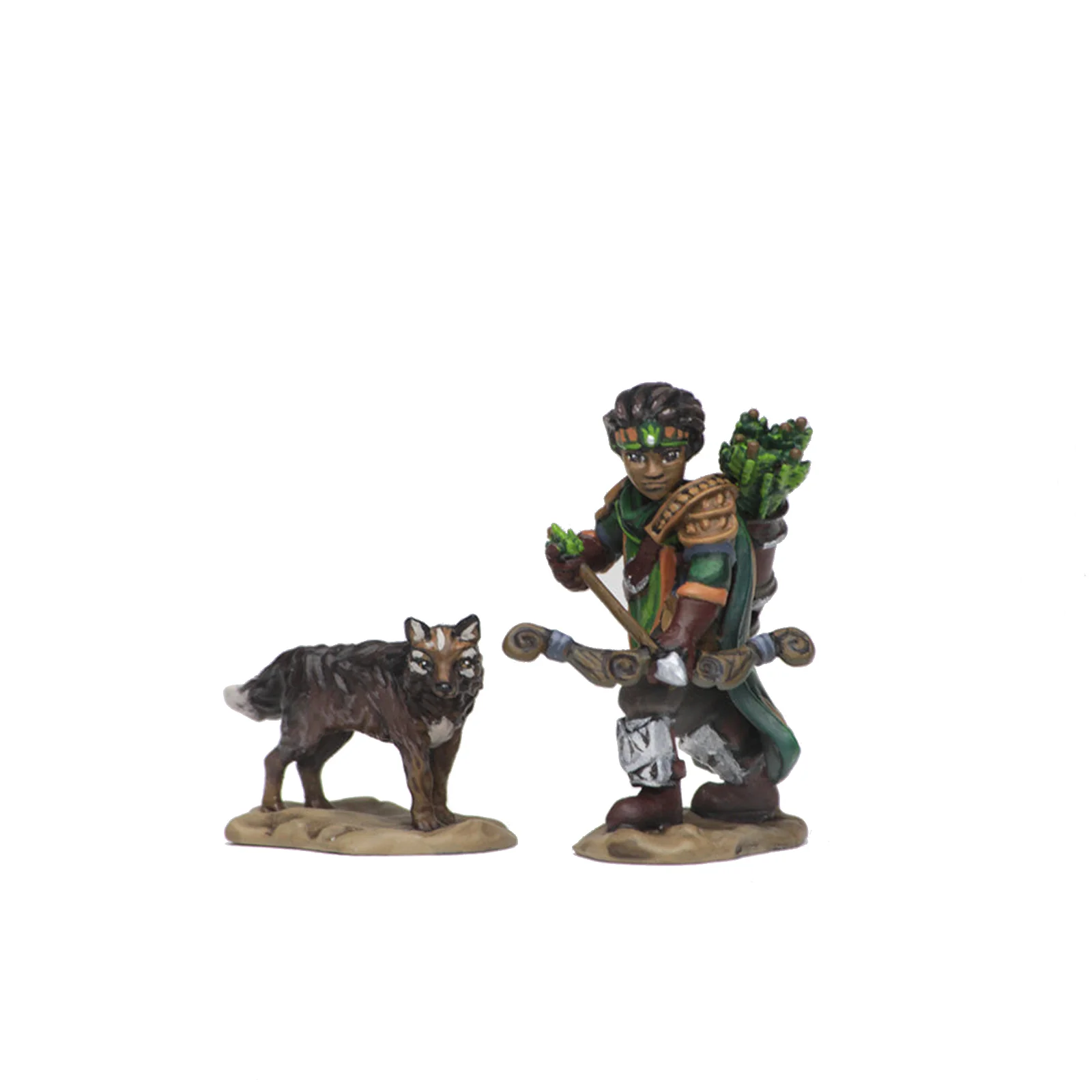 WizKids Wardlings RPG Figures: Boy Ranger & Wolf - Image 3