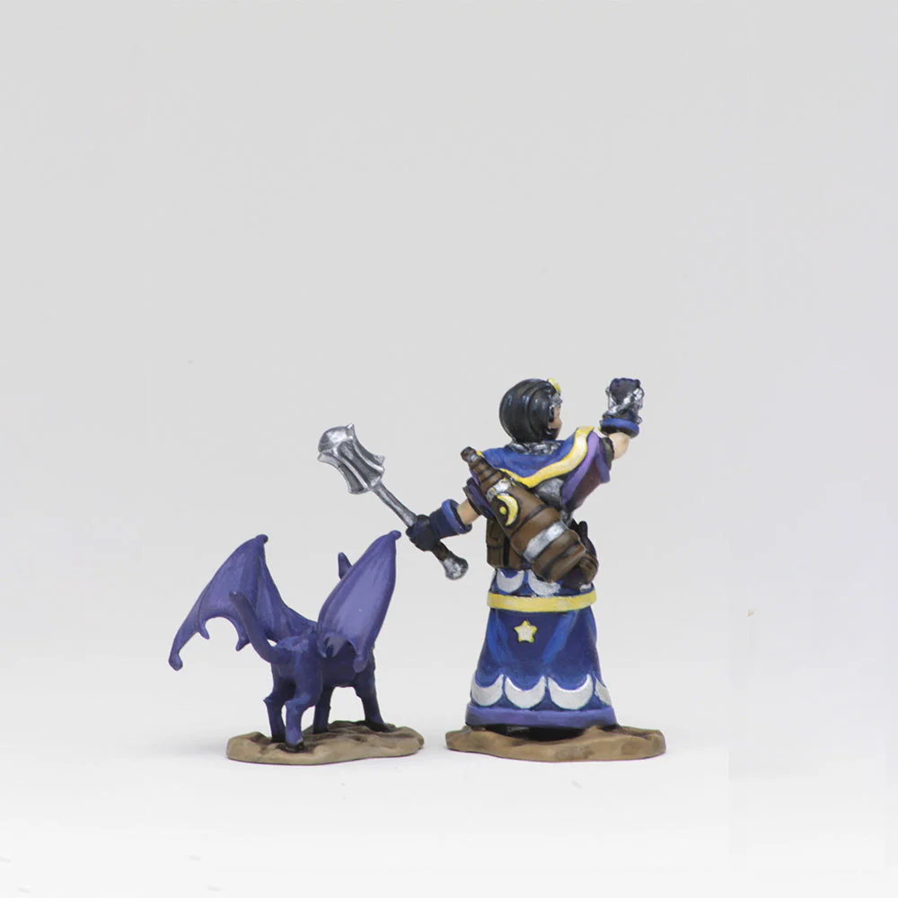 Wizkids Wardlings Painted Miniatures: Girl Cleric & Winged Cat - Image 5