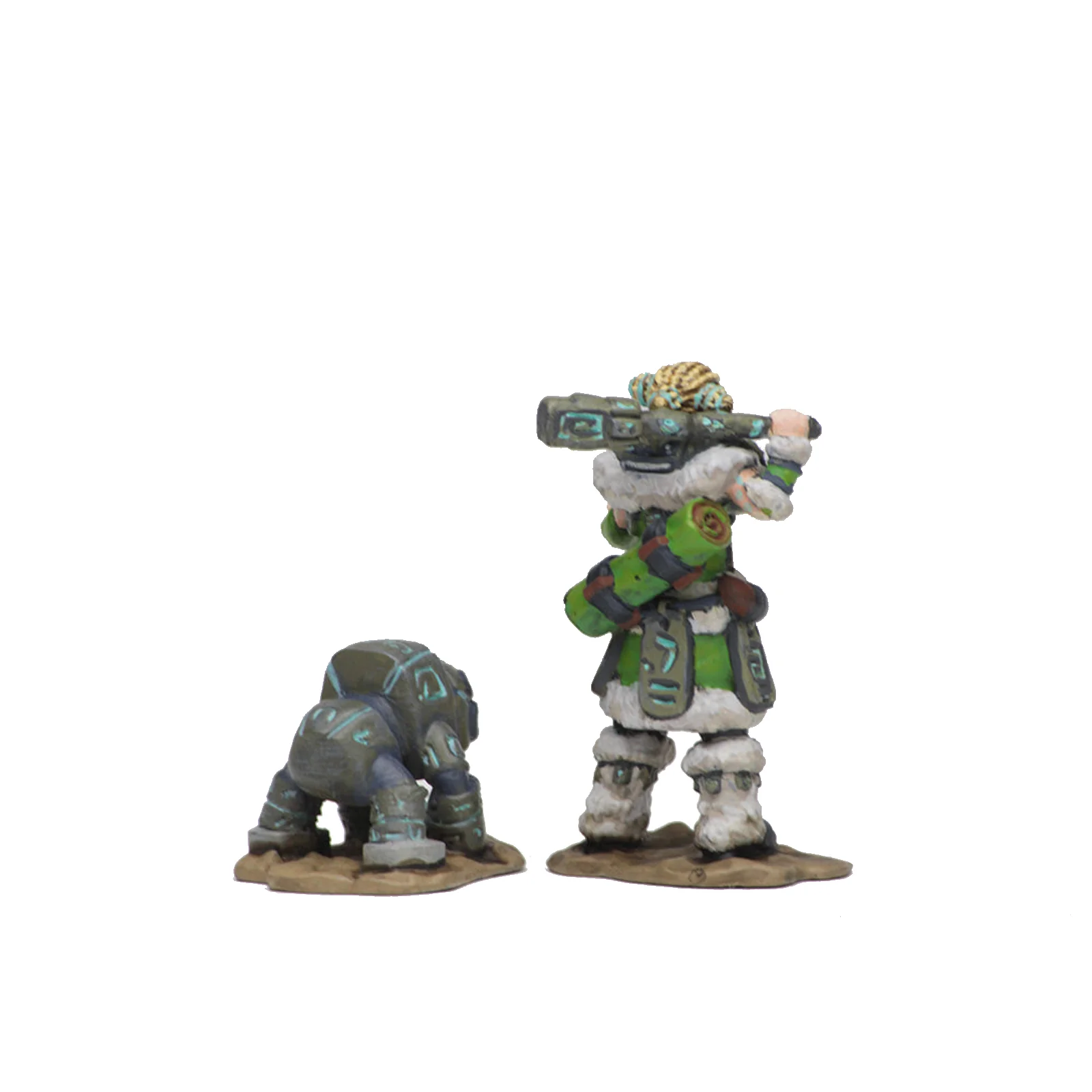 Wizkids Wardlings Painted Miniatures: Girl Druid & Stone Creature - Image 5